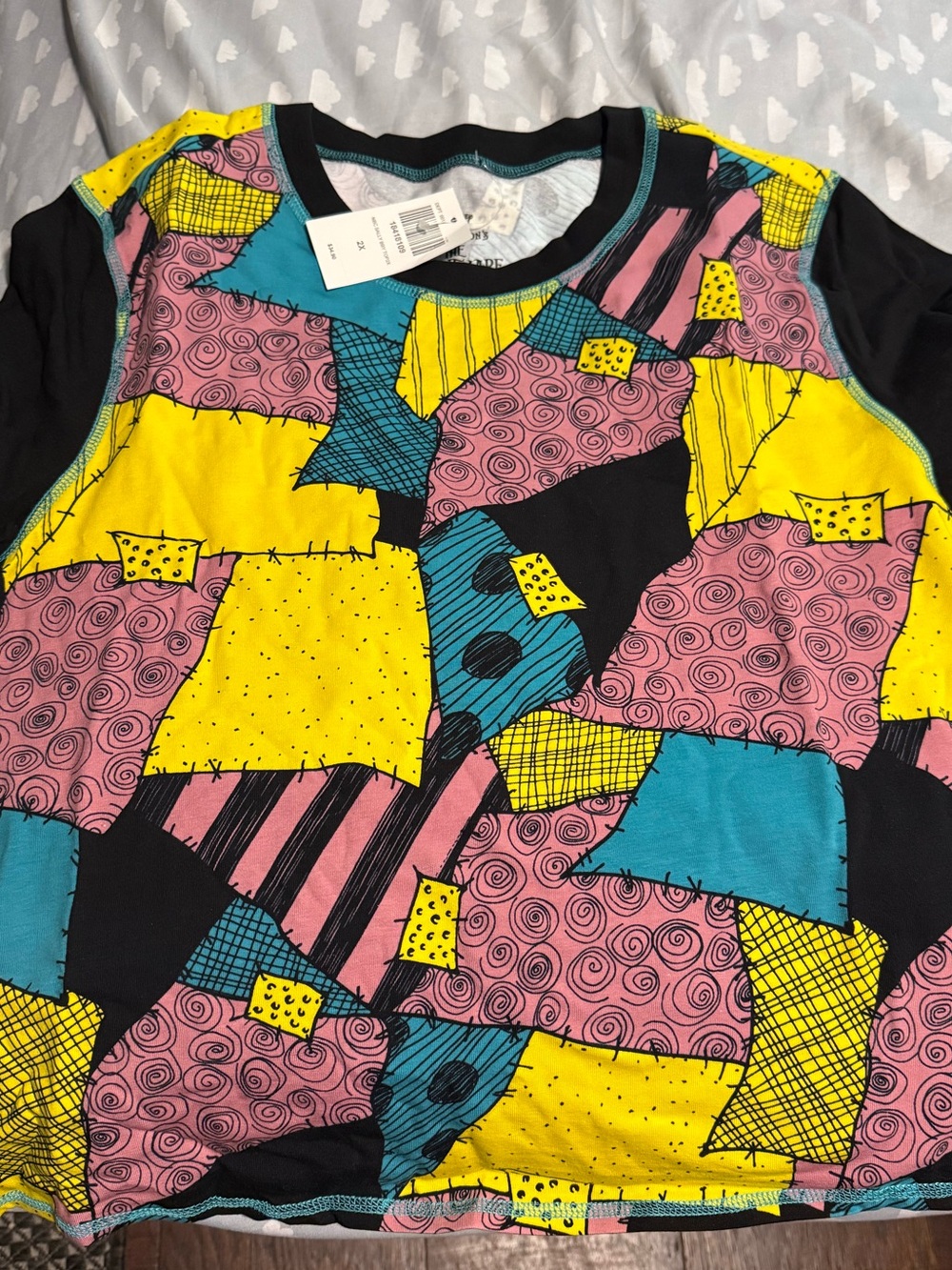 Hot Topic Sally Inspired The Nightmare Before Christmas Crop Top in Size 2x